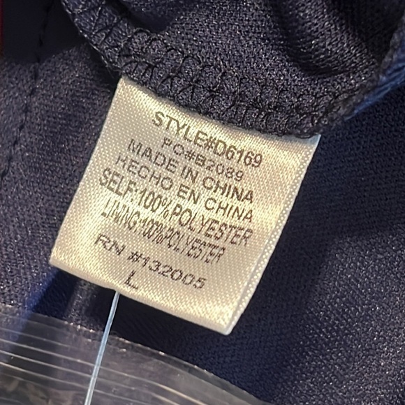 ENTRO large womens feather print ruched empire waist with lavender velvet trim - Picture 3 of 14